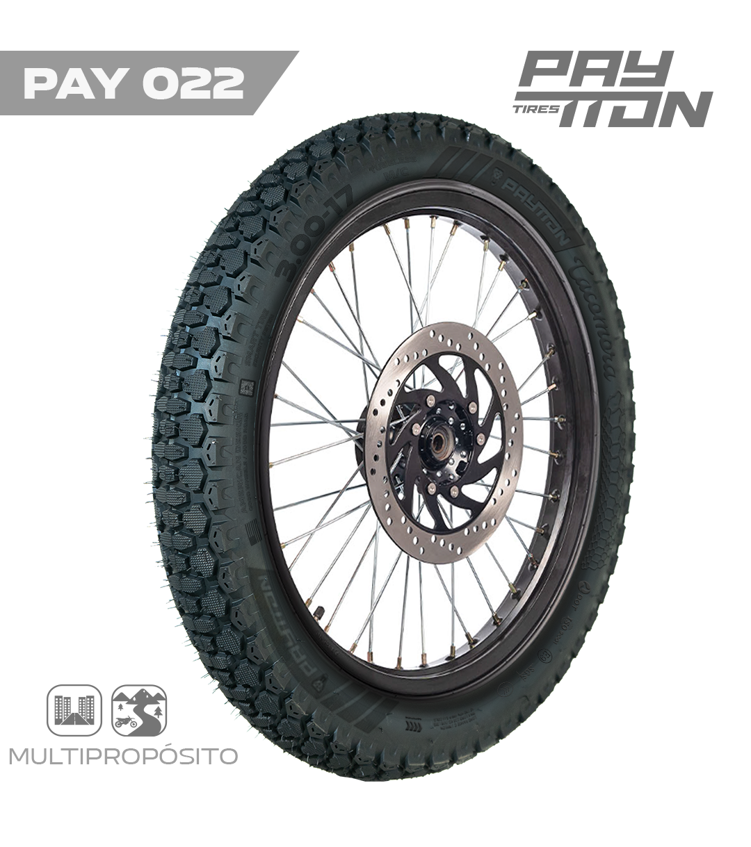 PAY022 LLANTA 3.00-17 TL MX71