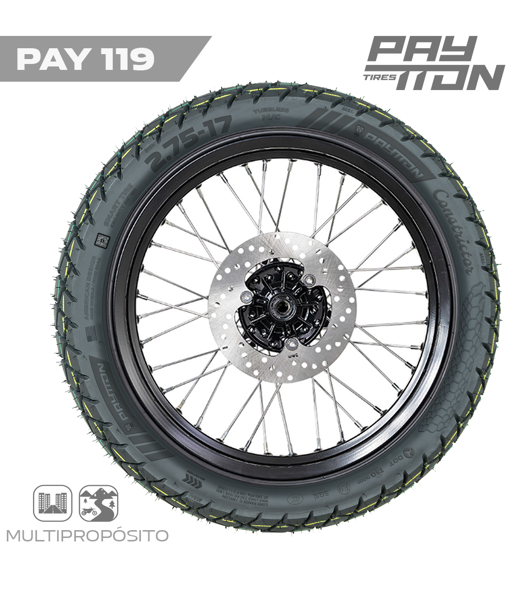 LLANTA 2.75-17 TL  - PAY119