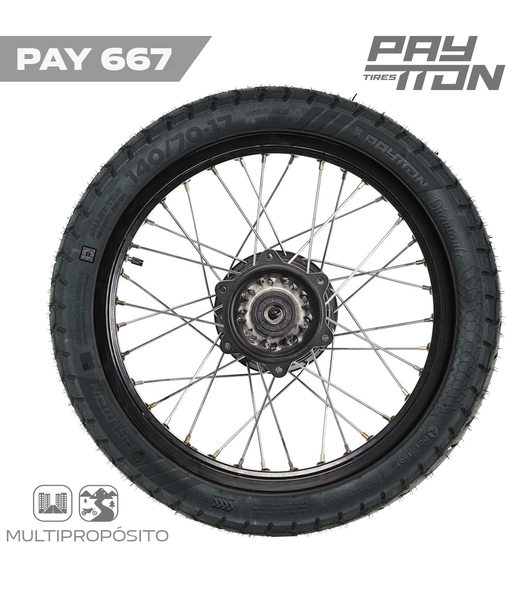 LLANTA 140/70-17 TL  - PAY667