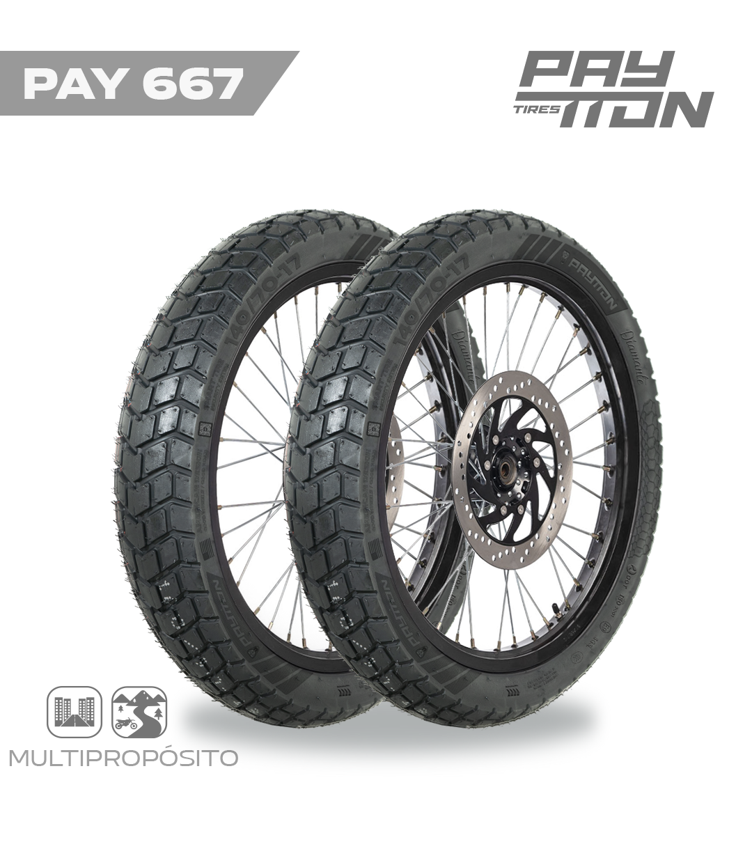 LLANTA 140/70-17 TL  - PAY667