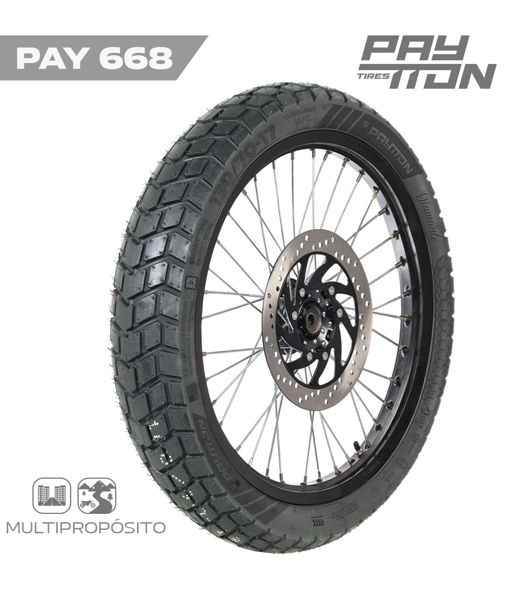 LLANTA 130/70-17 TL   - PAY668