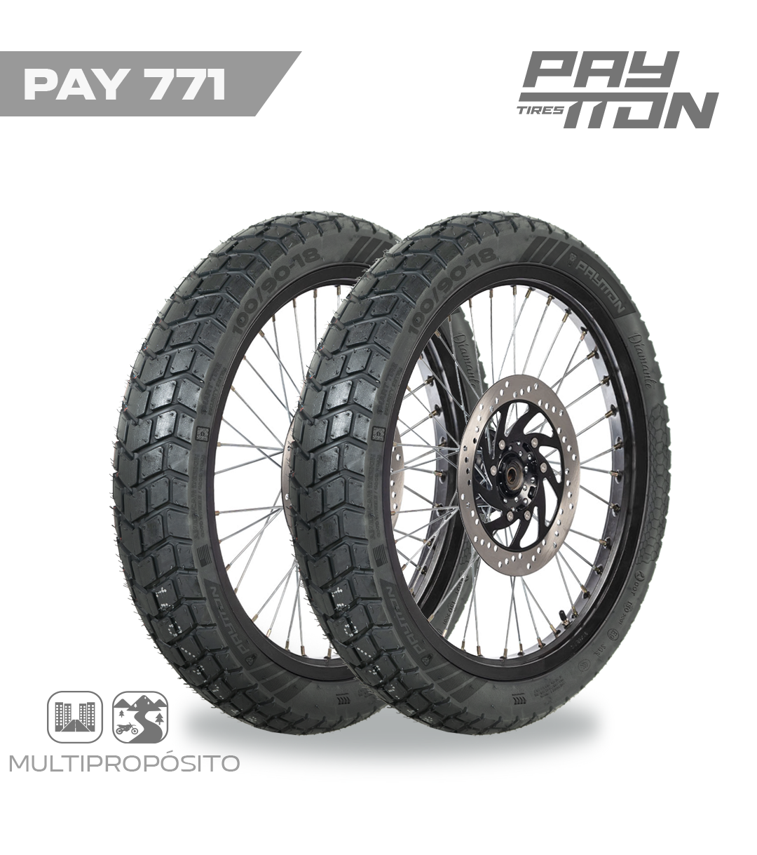 PAY771 LLANTA 100/90-18 TL KW639