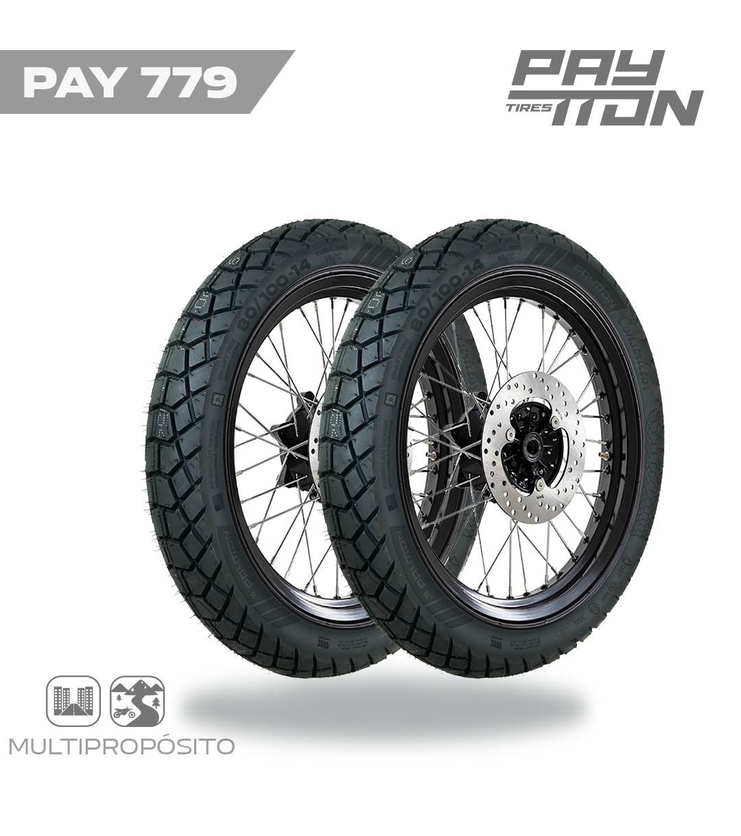 PAY779 LLANTA 80/100-14 MX78