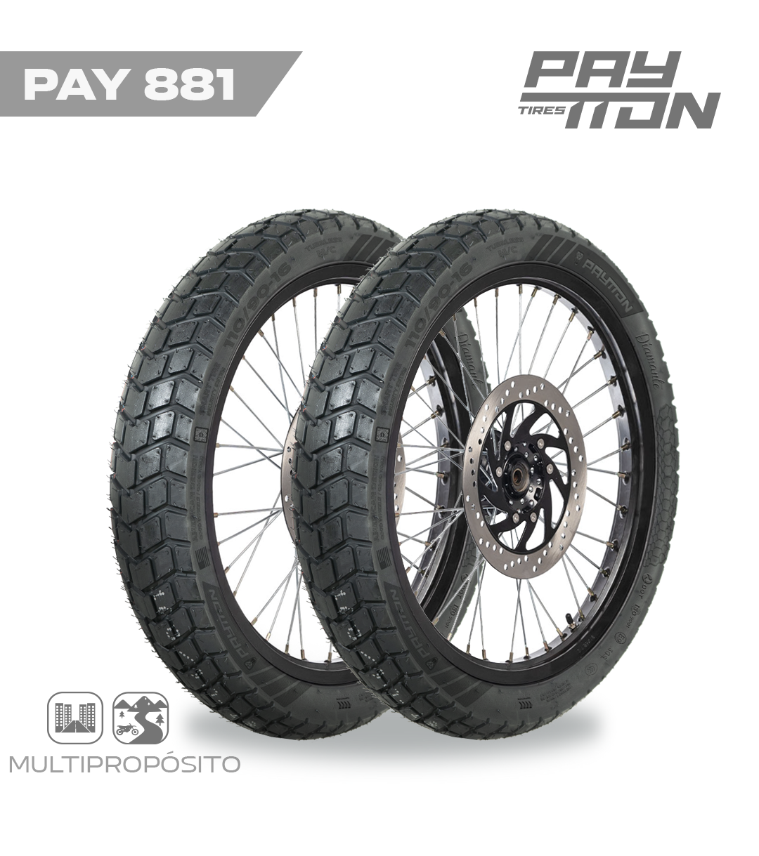 PAY881 LLANTA 110/90-16 TL KW639