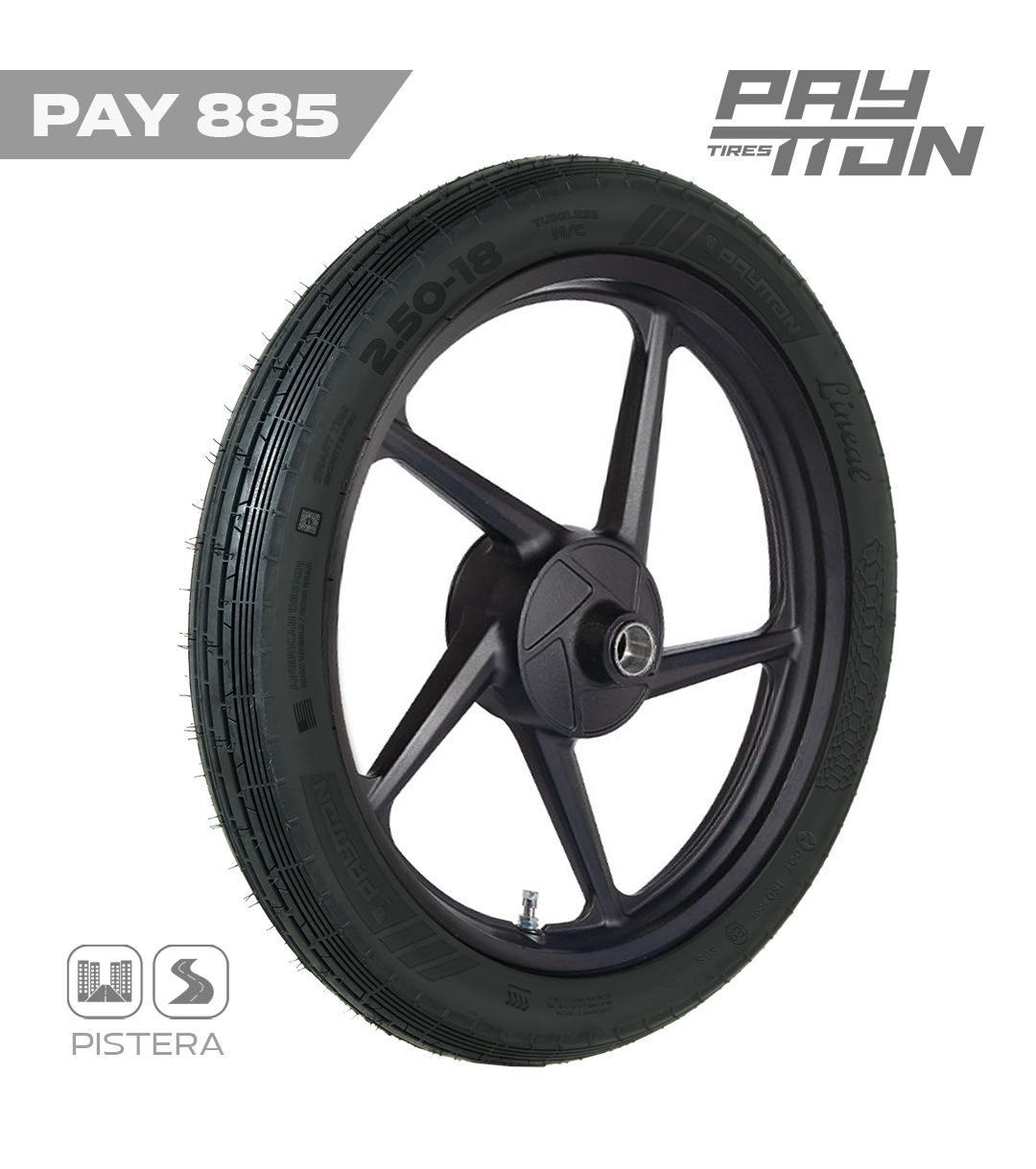 PAY885 LLANTA 2.50-18 TL KW107