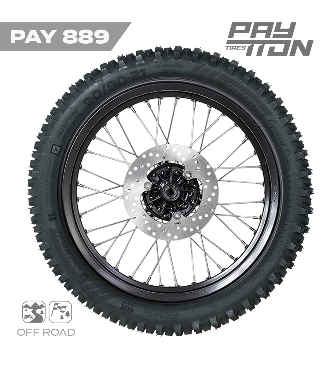 PAY889 LLANTA 90/90-21 TL KW617